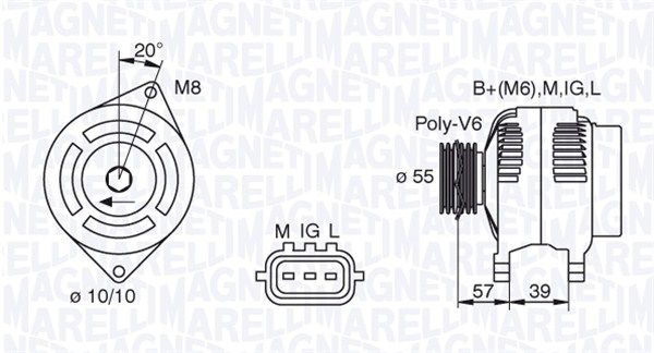 MAGNETI MARELLI Laturi 063377439010